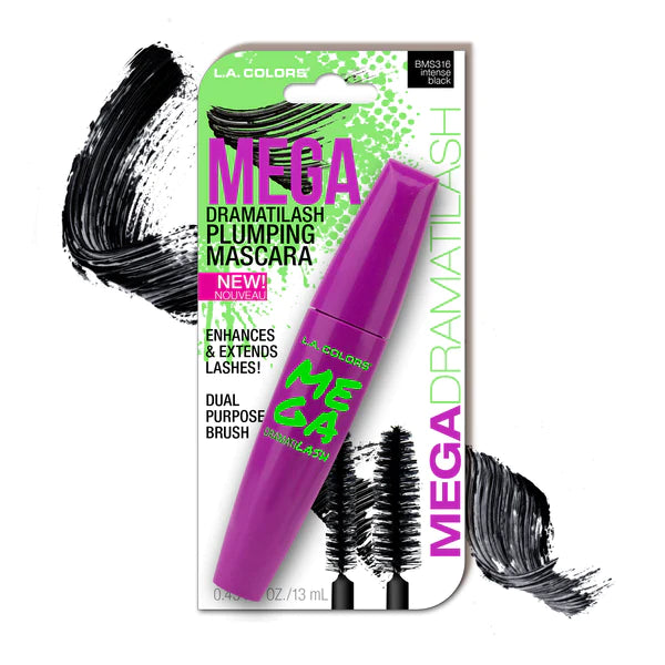 L.A. COLORS MEGA DRAMATILASH PLUMPING MASCARA INTENSE BLACK