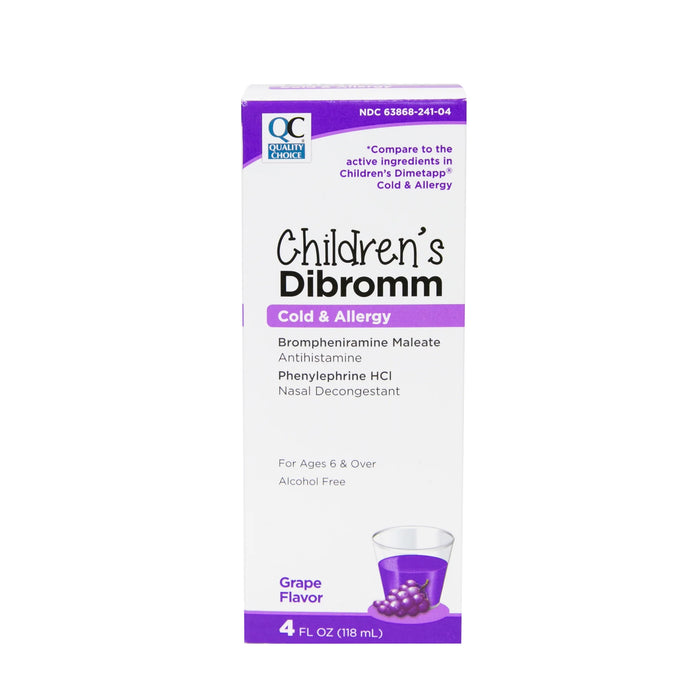 QC CHILDREN’S DIBROMM COLD & ALLERGY 4 FL OZ