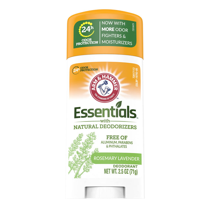 ARM & HAMMER ESSENTIALS DEODORANT ROSEMARY LAVENDER 2.5 OZ