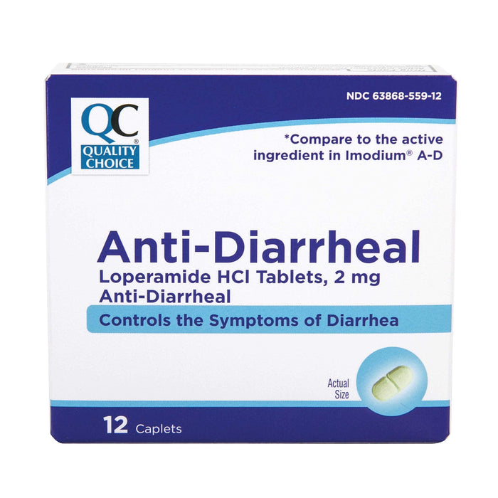 QC ANTI-DIARRHEAL 12 CAPLETS