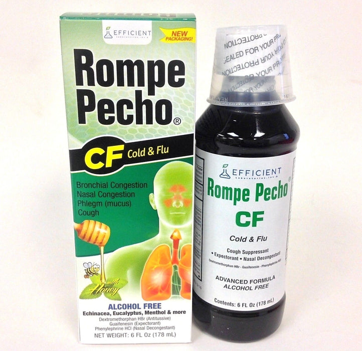 ROMPE PECHO CF CATARRO Y GRIPE 6 FL. OZ.