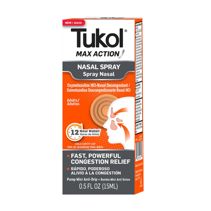 TUKOL MAX ACTION NASAL SPRAY .5 FL OZ