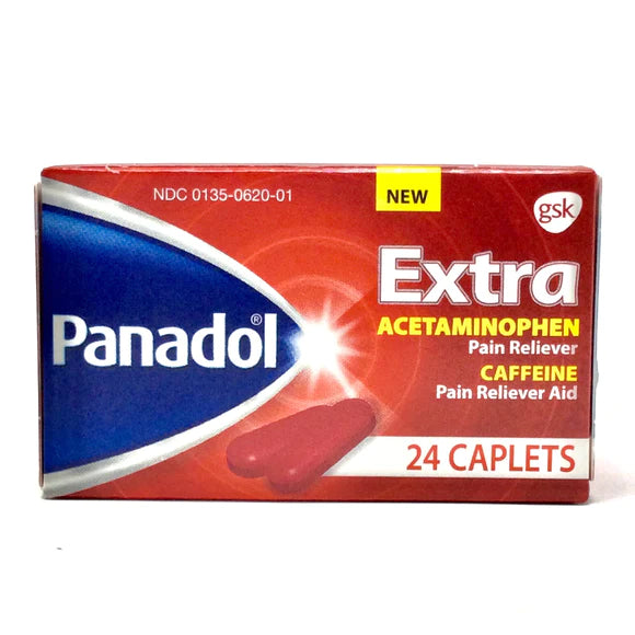 PANADOL EXTRA P/R CAFFEINE 24 CAPLETS