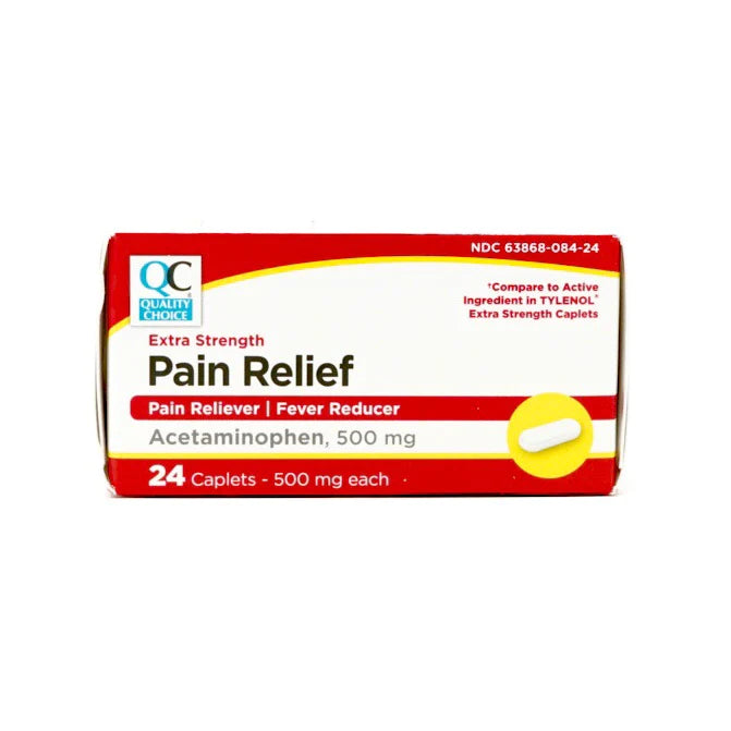 QC PAIN RELIEF E/S ACETAMINOPHEN 24 CAPS