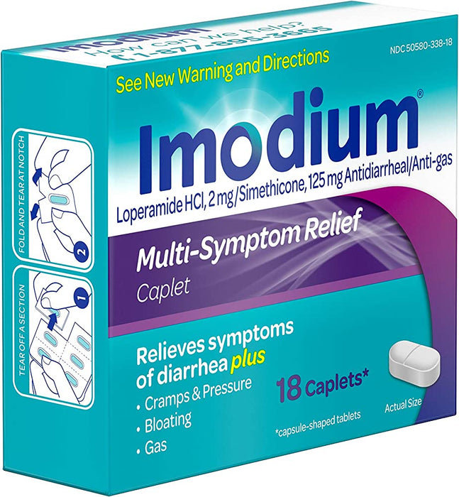 IMODIUM MULTI-SYMPTOM RELIEF 18 caps