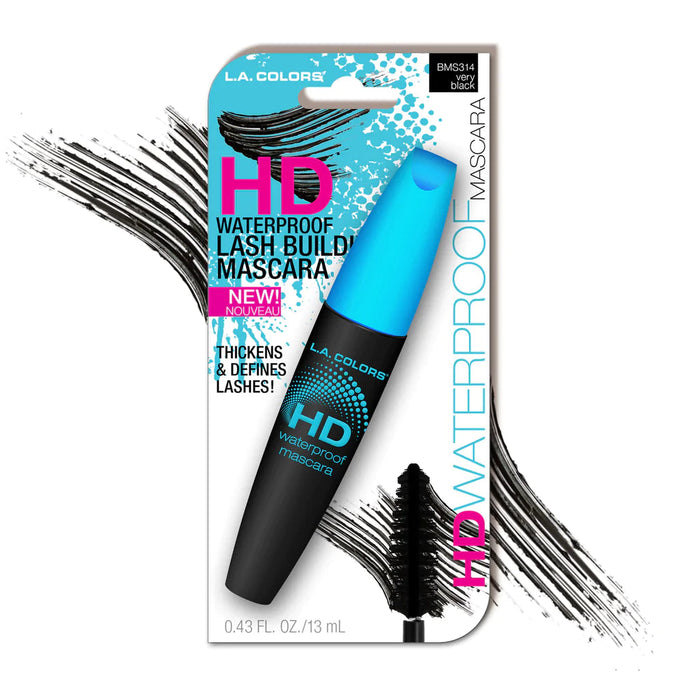 L.A. COLORS HD WATERPROOF LASH BUILDING MASCARA VERY BLACK