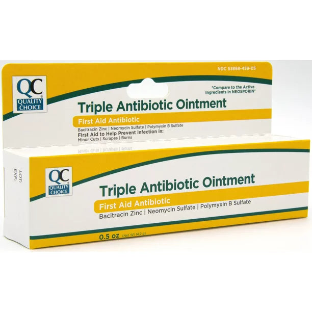 QC TRIPLE ANTIBIOTIC OINTMENT 0.5 OZ