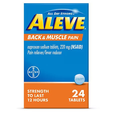 ALEVE BACK & MUSCLE PAIN 220MG 24 TABS