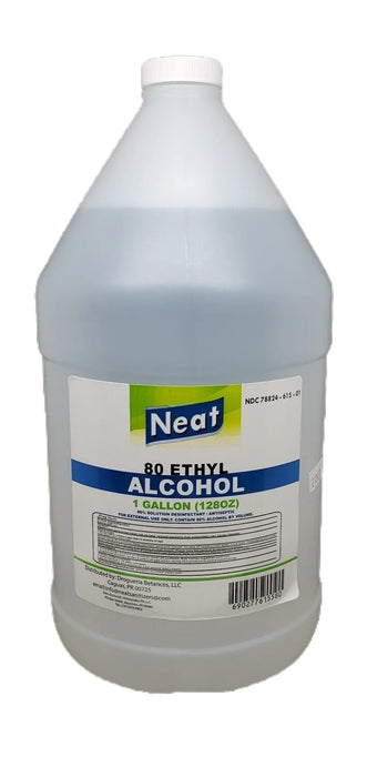 NEAT 80 ETHYL ALCOHOL 1 GALLON