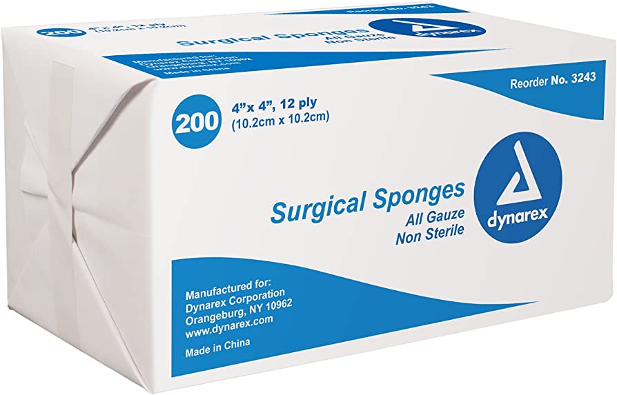 DYNAREX SURGICAL SPONGES ALL GAUZE