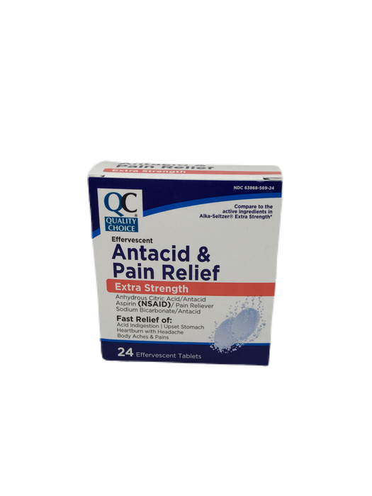 QC ANTACID & PAIN RELIEF E/S