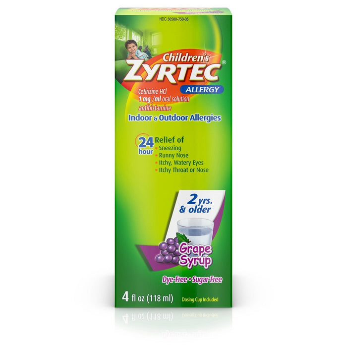 CHILDRENS ZYRTEC ALLERGY GRAPE 4OZ