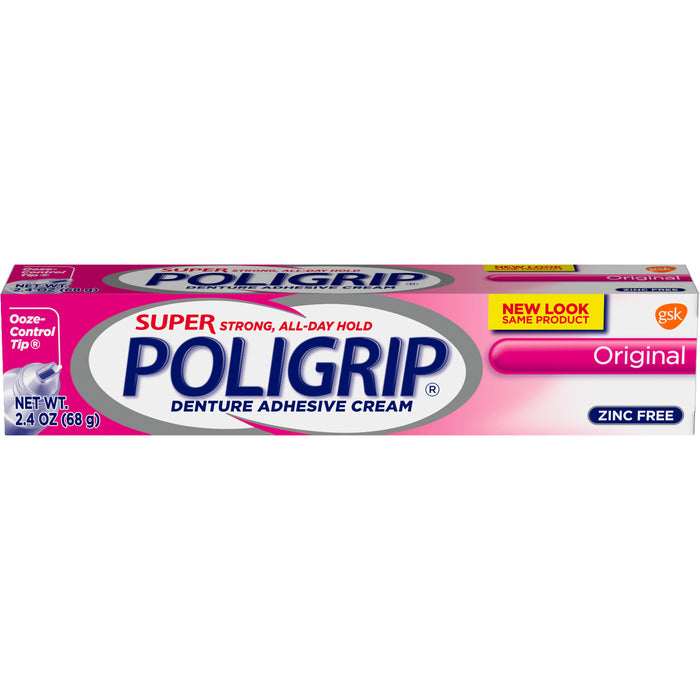 SUPER POLIGRIP ORIGNAL ZINC FREE 2.4OZ