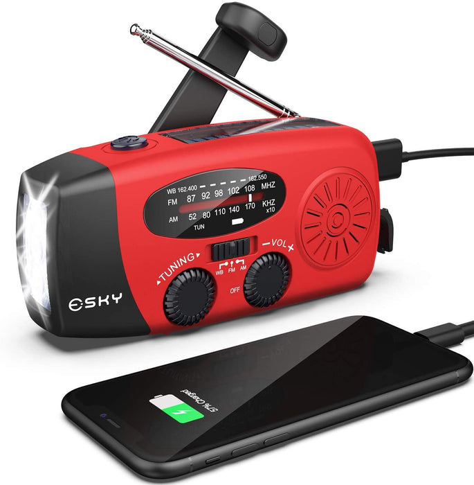 FM RADIO W EMERGENCY FLASHLIGHT