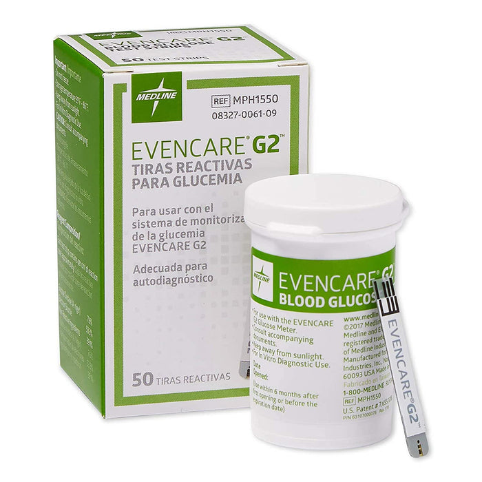 EVENCARE G2 TIRAS REACTIVAS DE GLUCEMIA