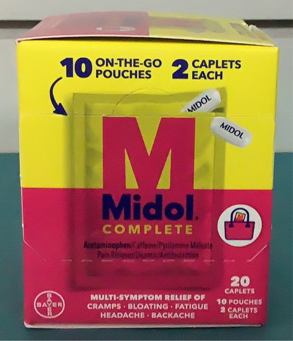 MIDOL COMPLETE ON-THE-GO RELIEF 10 POUCHES